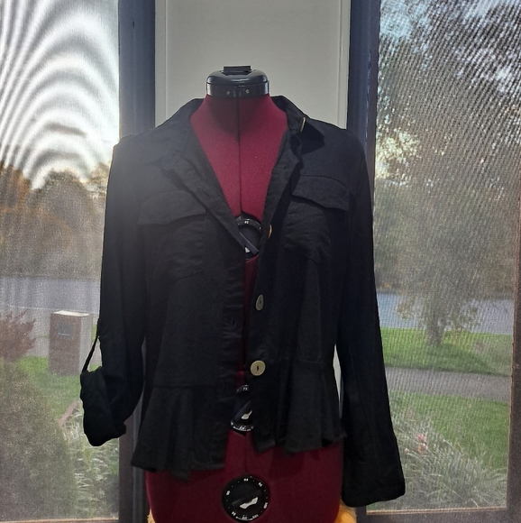 Linen shirt jacket - Picture 3 of 5